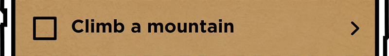 Bucket list item: climb a mountain