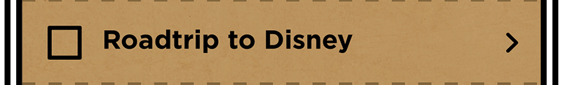 Bucket list item: road trip to Disney