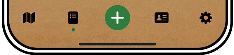 App navigation tabs